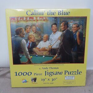 Callin' The Blue Puzzle 1000 Piece Jigsaw 19x30 Past Presidents Eco Friendly NEW